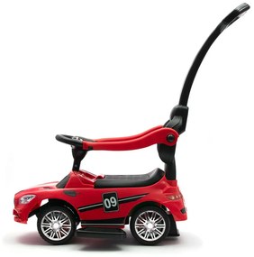 Mașinuță Baby Mix pentru copii cu sunet și barăde ghidare Racer, roșu