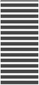 vidaXL Jaluzea tip zebra neagră lățime țesătură 105,9 cm poliester