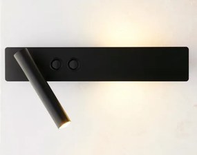 Lampă de perete cu spot HOTEL MOOD 1xG9/12W/230V + 1xG9/3W negru