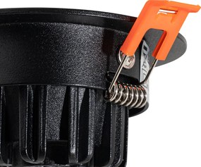 Spot LED îngropat negru 6,8 cm inclusiv LED 750 lm reglabil IP23 - Gaius