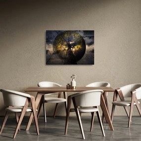 Tablou pe sticlă - Cerul enigmatic (70x50 cm)