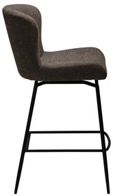 Scaun de bar maro tapițat (înălțime șezut 67,5 cm) Glam – DAN-FORM Denmark