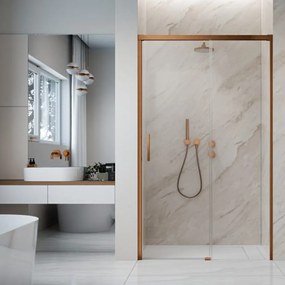 Usa de nisa culisanta Radaway Idea DWJ 120 cm sticla 6 mm finisaj cupru periat-transparent deschidere dreapta