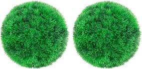 vidaXL Bile de arbuști cimișir artificiali, 2 buc., 22 cm