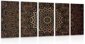 Tablou 5-piese Mandala vintage în stil indian