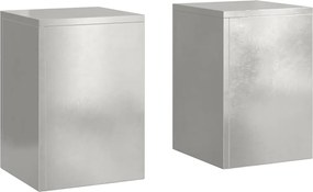 vidaXL Suport pentru plante 2 pcs Argintiu 24 x 24 x 35 cm