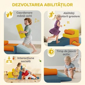 AIYAPLAY Set 9 piese de Joacă Moale pentru Copii 3-6 ani | Aosom Romania
