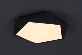 Plafoniera gri cu forma pentagonala Raffa 40cm