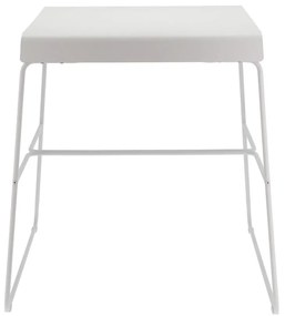 Masă de dining albă din metal 58x75 cm A-Café – Zone