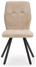 Scaune de dining bej 4 buc. Mery – Marckeric