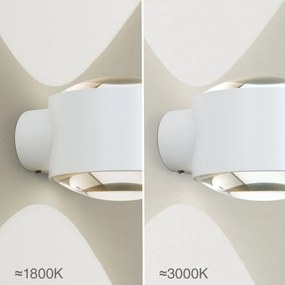 Aplica LED iluminat ambiental up/down IP65 TATRA alba