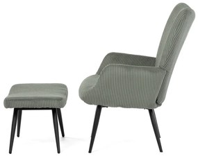 Fotoliu relaxant cu suport pentru picioare L7285GRN6, verde