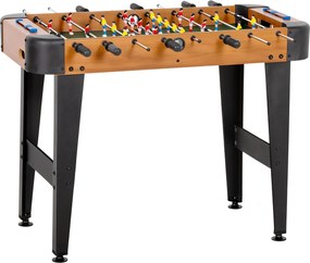 SPORTNOW Baby-foot 92 cm, 22 jucători, 2 mingi, contoare manuale, mânere antiderapante, maro | Aosom Romania