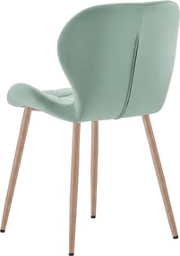 Scaun de sufragerie MANGO VELVET, mentolova