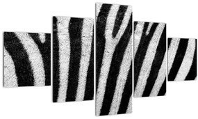 Tablou cu piele de zebră (125x70 cm), în 40 de alte dimensiuni noi