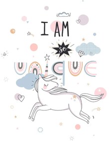 Lenjerie de pat din bumbac pentru copii, UNICORN