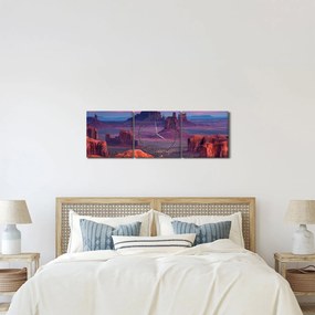 Tablou - Hunts Mesa (cu ceas) (90x30 cm)