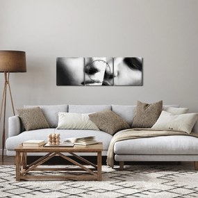 Tablou - Cuplu (cu ceas) (90x30 cm)