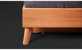 Pat dublu din lemn de fag 140x200 cm Greg 1 - The Beds