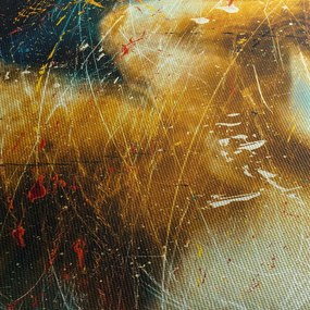 Tablou - Îngerii sărutăndu-se (cu ceas) (90x30 cm)