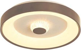 Searchlight 89735-38LT - Plafonieră LED dimabilă POLKA, 24W/230V + 6W, Ø 38,5 cm, maro