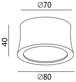 Fabas 3440/71/102 - LED Lumina spot PONZA 1xLED/7W/230V