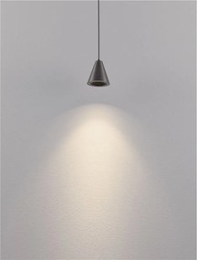 Pendul LED design minimalist IRMOS nickel negru