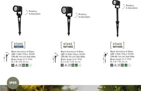 Tarus cu spot LED orientabil pentru iluminat exterior IP65 STAKE II
