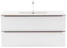 Dulap inferior Vario Trim 100 cu lavoar stejar-alb
