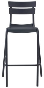 SCAUN BAR ALUMINIU -HORECA- - GRI ANTRACIT
