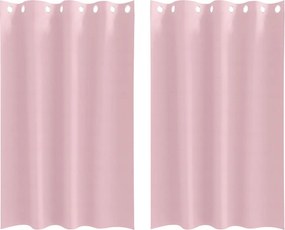 vidaXL Perdele Opaque cu Inel 2 pcs Roz bebe 175 x 140 cm Poliester