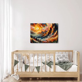 Tablou - Munte acoperit de soare (70x50 cm)