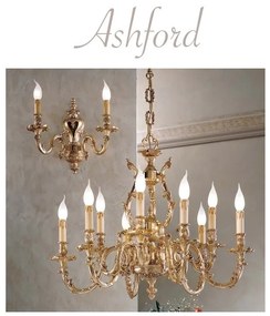 Candelabru 9 brate LUX cu cristale Scholer, Ashford