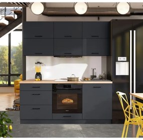 Set mobilier de bucătărie ELISE 180 cm, grafit