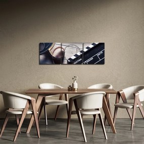 Tablou - Film (cu ceas) (90x30 cm)