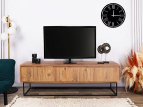 Masă TV/Dulap Lapin 140 (Nuc + Negru). 1088228