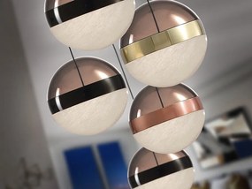 Lustra cu 5 pendule LED design modern Orbes