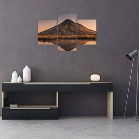 Tablou oglindirea muntelui Taranaki, Noua Zeelanda (90x60 cm)
