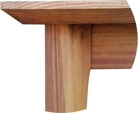 Masă lemn masiv Dining Timeless Whisky, 120 × 80 × 76 cm