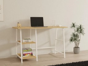 Masă PC Budevu (stejar zafir + alb) . 1094927