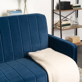 JAKS Canapea dublă extensibilă Porto albastru