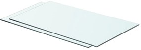 vidaXL Rafturi, 2 buc., 60 x 30 cm, panouri sticlă transparentă