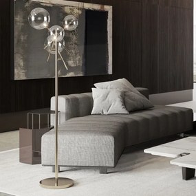 Lampadar LED Ideal Lux EQUINOXE 4xG4/2W/230V alamă/transparent