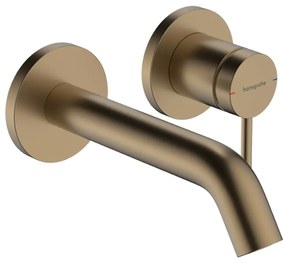 Baterie lavoar incastrata Hansgrohe Tecturis S bronz periat fara corp incastrat
