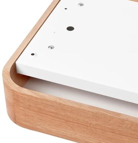 Plafonieră OAK SQUARE 2xE27/15W/230V 35x35 cm stejar