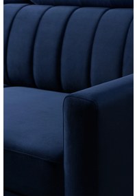 Colțar extensibil Vario universal dreapta/stânga - albastru marin catifea Bluvel 86