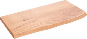 vidaXL Poliță perete maro deschis 60x30x2 cm lemn masiv stejar tratat