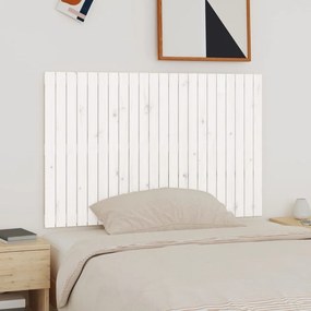 824919 vidaXL Tăblie de pat pentru perete, alb, 140x3x90 cm, lemn masiv pin
