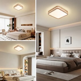 Brilagi - Plafonieră LED MOLINA SQUARE LED/32W/230V 3000/4000/6000K stejar 30x30 cm