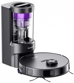 Robot aspirator cu auto-golire Eureka NER E10S, 5200 mAh, 4000Pa, 2 L, 4 moduri, LiDAR, Control vocal, Negru